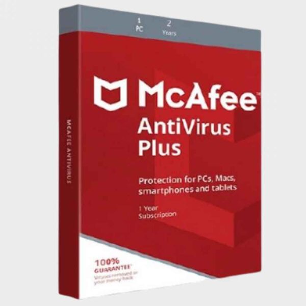 McAfee® AntiVirus Plus – 1 Device 2 Years