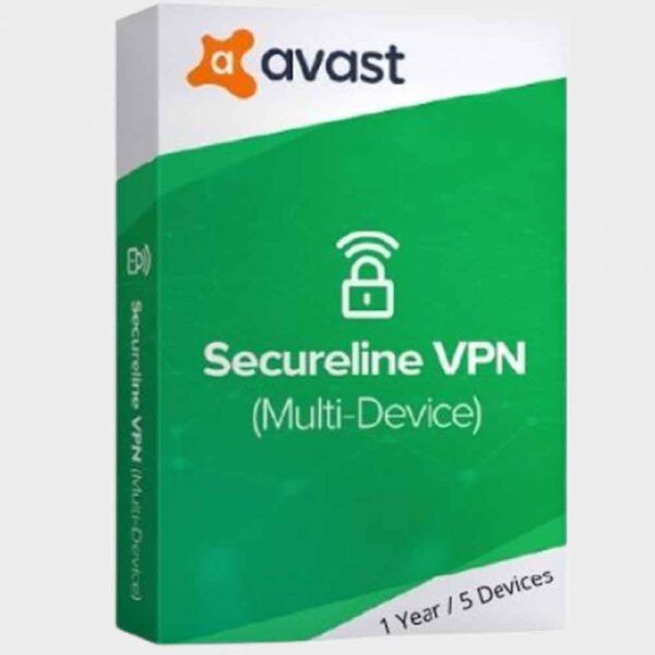 Avast Secureline – 1 Year / 5 Devices – Global